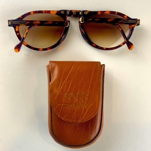 RARE FIND🔥HUGO BOSS BY CARRERA 5153 11 FOLDING  UNISEX SUNGLASSES. - Picture 8 of 16